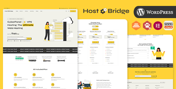 HostBridge Preview Wordpress Theme - Rating, Reviews, Preview, Demo & Download