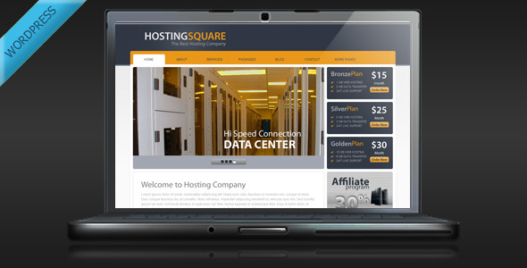 HostingSquare Preview Wordpress Theme - Rating, Reviews, Preview, Demo & Download