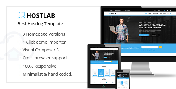 HostLab Preview Wordpress Theme - Rating, Reviews, Preview, Demo & Download