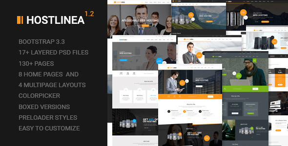 Hostlinea Preview Wordpress Theme - Rating, Reviews, Preview, Demo & Download