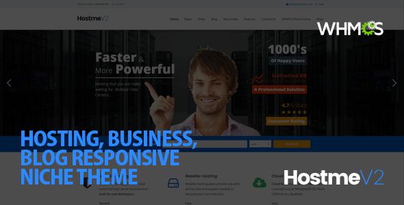 Hostme V2 Preview Wordpress Theme - Rating, Reviews, Preview, Demo & Download
