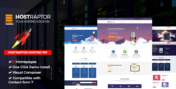 Hostraptor Preview Wordpress Theme - Rating, Reviews, Preview, Demo & Download