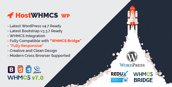 HostWHMCS Preview Wordpress Theme - Rating, Reviews, Preview, Demo & Download
