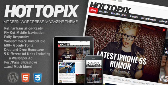 Hot Topix Preview Wordpress Theme - Rating, Reviews, Preview, Demo & Download