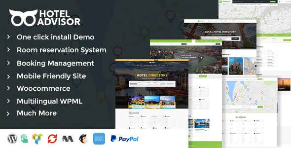 Hotel Advisor Preview Wordpress Theme - Rating, Reviews, Preview, Demo & Download
