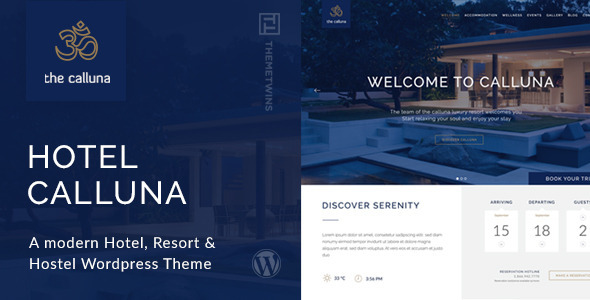 Hotel Calluna Preview Wordpress Theme - Rating, Reviews, Preview, Demo & Download