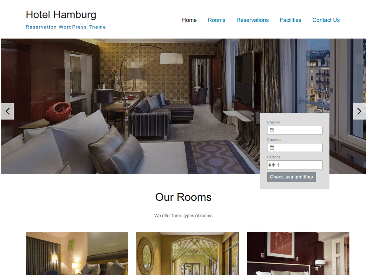 Hotel Hamburg Preview Wordpress Theme - Rating, Reviews, Preview, Demo & Download