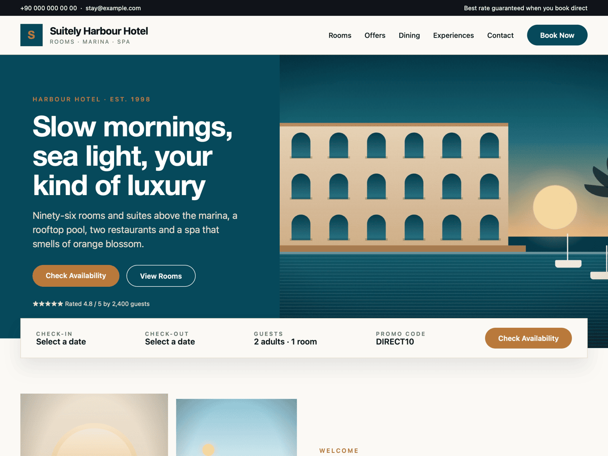 Hotel HMS Preview Wordpress Theme - Rating, Reviews, Preview, Demo & Download