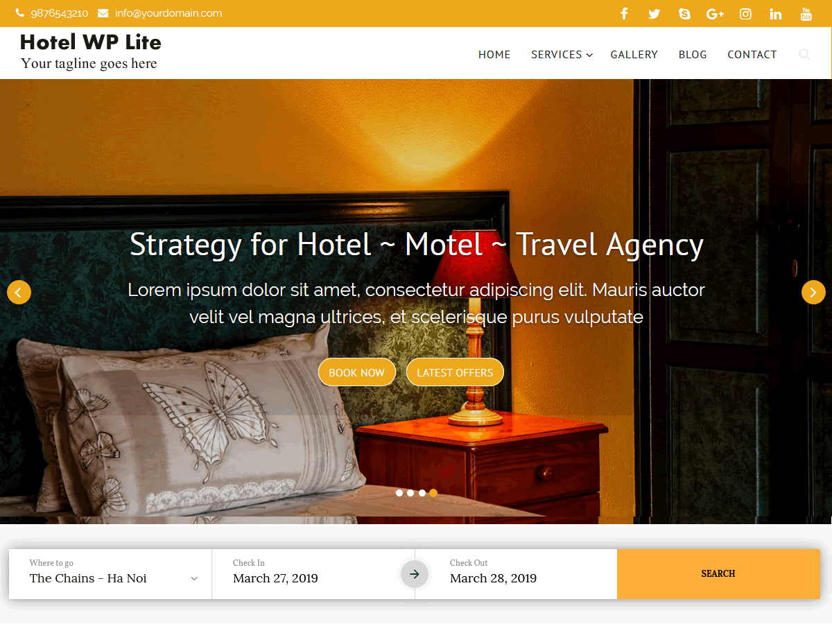 Hotel WP Preview Wordpress Theme - Rating, Reviews, Preview, Demo & Download