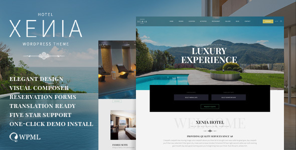 HOTEL XENIA Preview Wordpress Theme - Rating, Reviews, Preview, Demo & Download