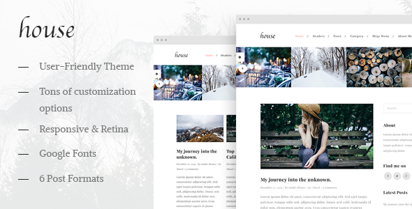House Preview Wordpress Theme - Rating, Reviews, Preview, Demo & Download