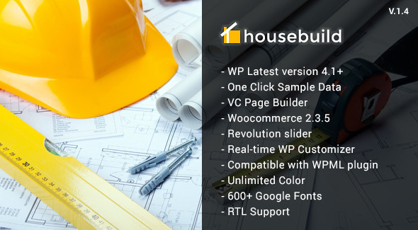 Housebuild Preview Wordpress Theme - Rating, Reviews, Preview, Demo & Download