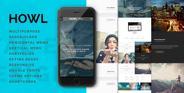 Howl Preview Wordpress Theme - Rating, Reviews, Preview, Demo & Download