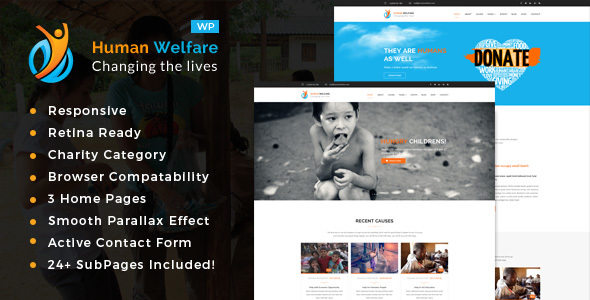 Human Welfare Preview Wordpress Theme - Rating, Reviews, Preview, Demo & Download