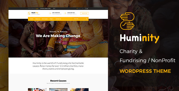 Huminity Preview Wordpress Theme - Rating, Reviews, Preview, Demo & Download
