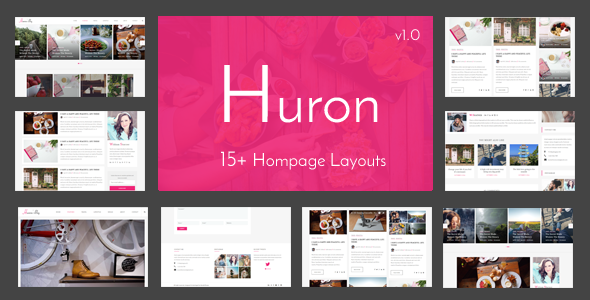Huron Preview Wordpress Theme - Rating, Reviews, Preview, Demo & Download