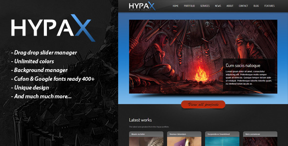HYPAX Preview Wordpress Theme - Rating, Reviews, Preview, Demo & Download