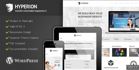Hyperion Preview Wordpress Theme - Rating, Reviews, Preview, Demo & Download