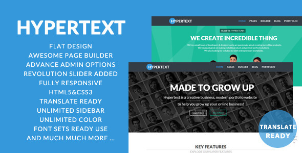 Hypertext Preview Wordpress Theme - Rating, Reviews, Preview, Demo & Download