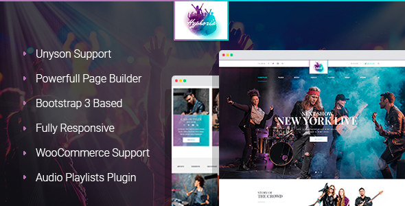 Hyphoria Preview Wordpress Theme - Rating, Reviews, Preview, Demo & Download