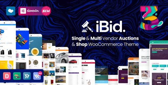 IBid Preview Wordpress Theme - Rating, Reviews, Preview, Demo & Download