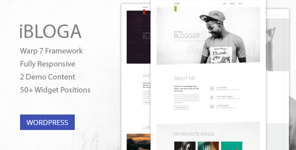 IBloga Preview Wordpress Theme - Rating, Reviews, Preview, Demo & Download