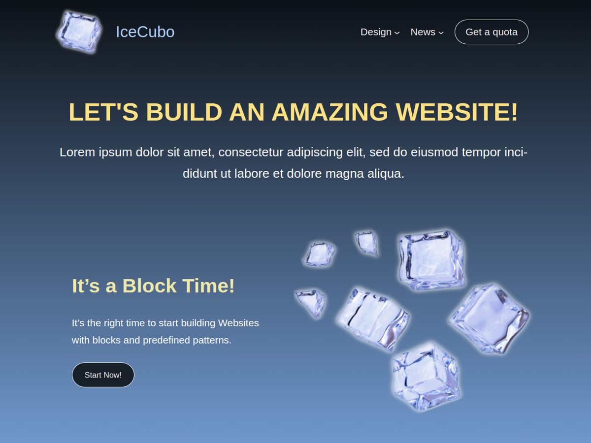 IceCubo Preview Wordpress Theme - Rating, Reviews, Preview, Demo & Download