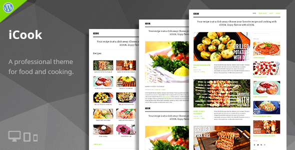 ICook Preview Wordpress Theme - Rating, Reviews, Preview, Demo & Download