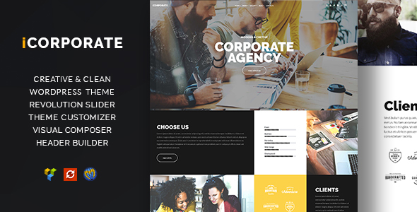 ICorporate Preview Wordpress Theme - Rating, Reviews, Preview, Demo & Download