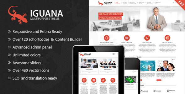 Iguana Preview Wordpress Theme - Rating, Reviews, Preview, Demo & Download