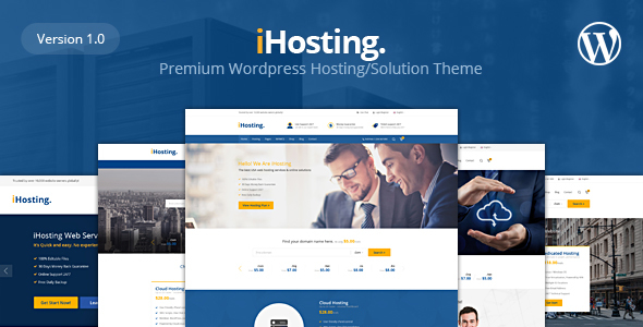 IHosting Preview Wordpress Theme - Rating, Reviews, Preview, Demo & Download