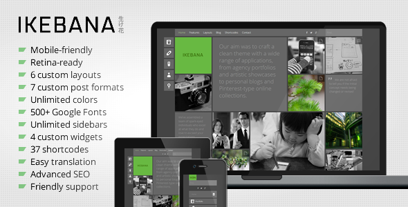 Ikebana Preview Wordpress Theme - Rating, Reviews, Preview, Demo & Download