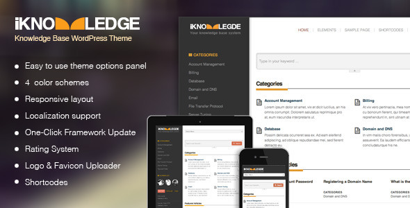 IKnowledge Preview Wordpress Theme - Rating, Reviews, Preview, Demo & Download