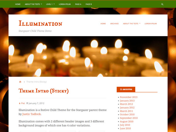 Illumination Preview Wordpress Theme - Rating, Reviews, Preview, Demo & Download