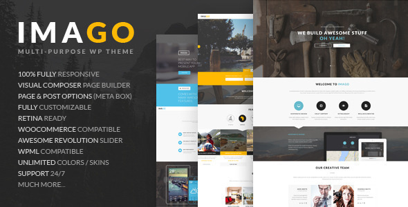Imago Preview Wordpress Theme - Rating, Reviews, Preview, Demo & Download