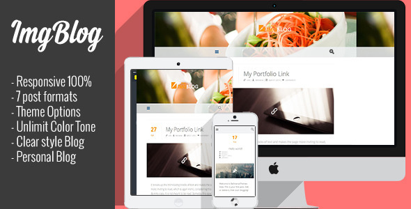ImgBlog Preview Wordpress Theme - Rating, Reviews, Preview, Demo & Download