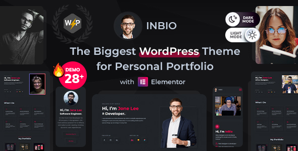 InBio Preview Wordpress Theme - Rating, Reviews, Preview, Demo & Download