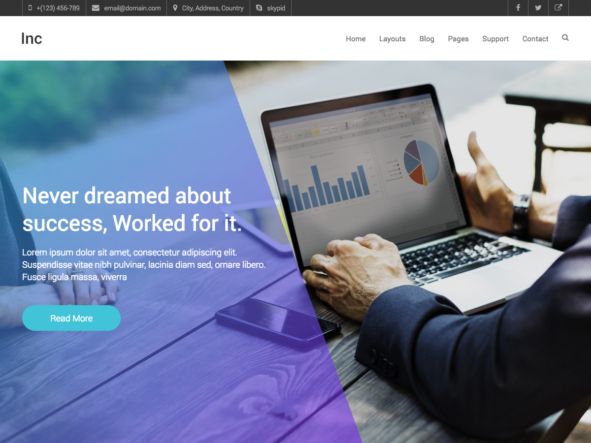 Inc Preview Wordpress Theme - Rating, Reviews, Preview, Demo & Download