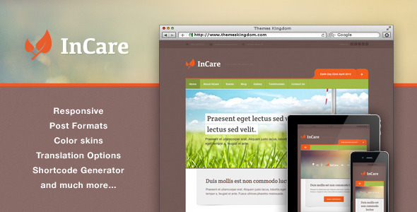 InCare Preview Wordpress Theme - Rating, Reviews, Preview, Demo & Download