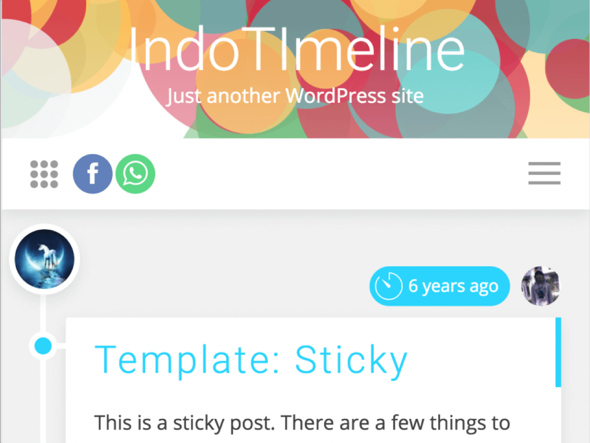 IndoTimeline Preview Wordpress Theme - Rating, Reviews, Preview, Demo & Download