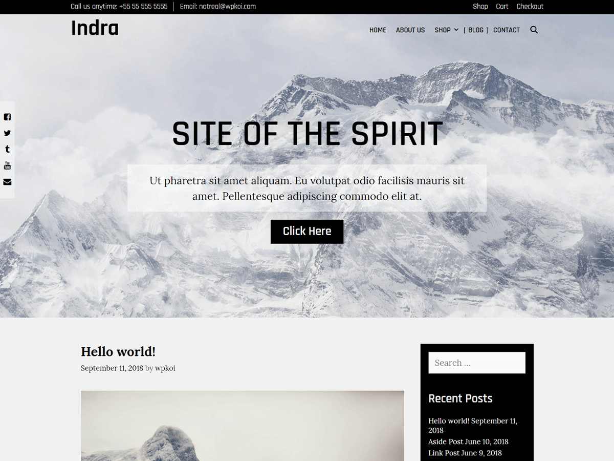 Indra Preview Wordpress Theme - Rating, Reviews, Preview, Demo & Download