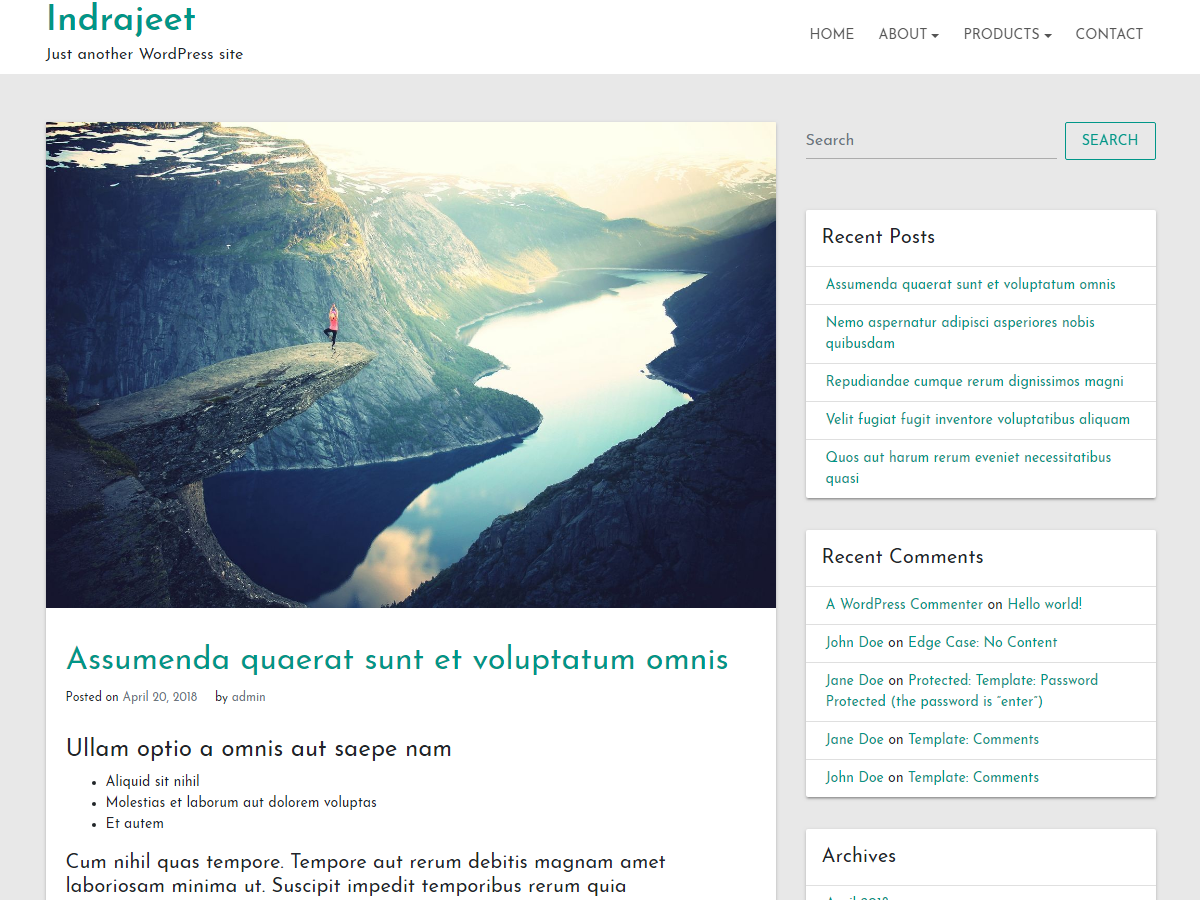 Indrajeet Preview Wordpress Theme - Rating, Reviews, Preview, Demo & Download