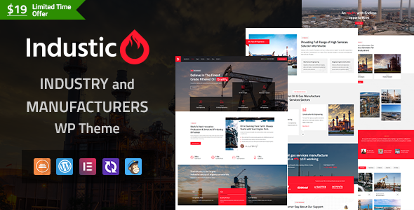 Industico Preview Wordpress Theme - Rating, Reviews, Preview, Demo & Download