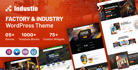 Industio Preview Wordpress Theme - Rating, Reviews, Preview, Demo & Download