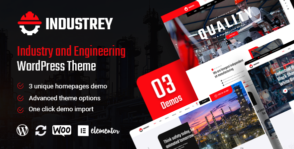 Industrey Preview Wordpress Theme - Rating, Reviews, Preview, Demo & Download