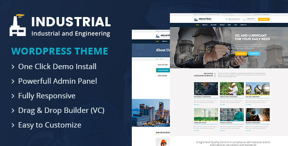 Industrial And Preview Wordpress Theme - Rating, Reviews, Preview, Demo & Download