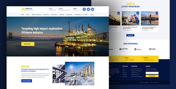 Industrial Business Preview Wordpress Theme - Rating, Reviews, Preview, Demo & Download
