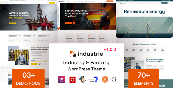 Industrie Preview Wordpress Theme - Rating, Reviews, Preview, Demo & Download