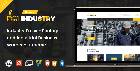Industry Press Preview Wordpress Theme - Rating, Reviews, Preview, Demo & Download