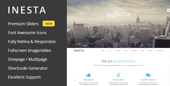 Inesta Preview Wordpress Theme - Rating, Reviews, Preview, Demo & Download